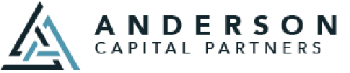 Black and blue logo for Anderson Capital Partners